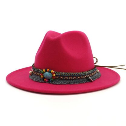 Santa Fe Western Hat w Turq Hatband BACK IN 4 COLS! - Image 2