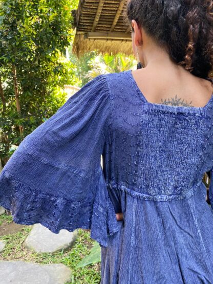 Acid Wash Angel Sleeve Dress - Image 3