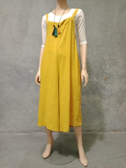 Linen Mix Wide Leg  Jumpsuit BLACK BACK SOON! - Image 19