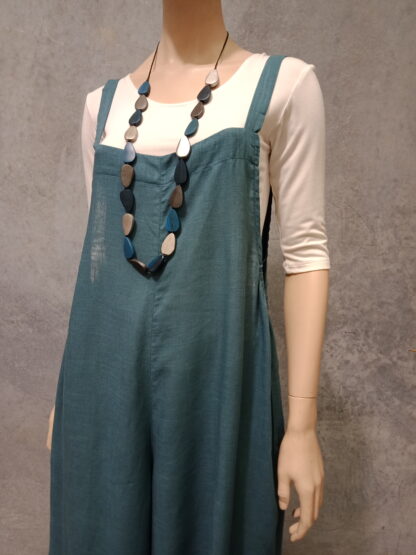 Linen Mix Wide Leg  Jumpsuit BLACK BACK SOON! - Image 18