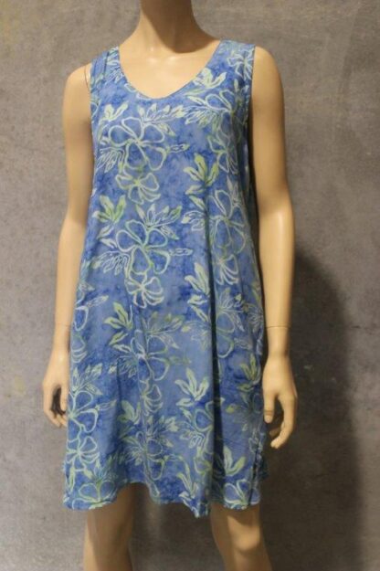Wax Batik A Line Short Dress Sleeveless - Image 4