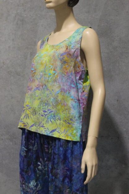 Wax Batik Sleeveless Shell Top - Image 10