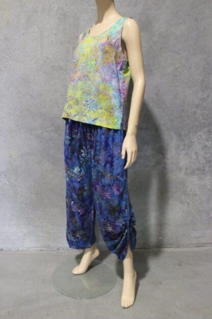 Wax Batik Sleeveless Shell Top - Image 9