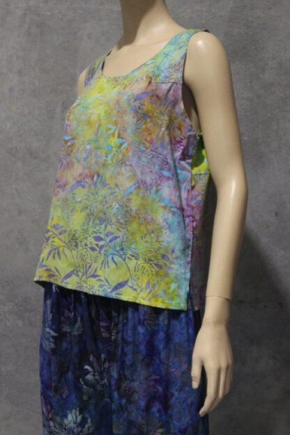 Wax Batik Sleeveless Shell Top - Image 8