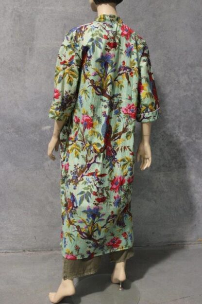 Cotton Kimono Dressing Gown w Belt 3 LOVELY PRINTS - Image 11