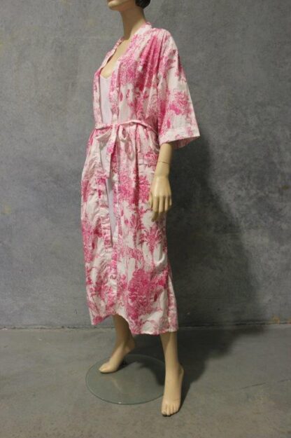 Cotton Kimono Dressing Gown w Belt 3 LOVELY PRINTS - Image 15