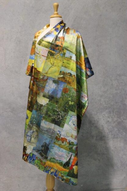Reversible Artwork Satin Scarf (Two artworks each item) - Image 20