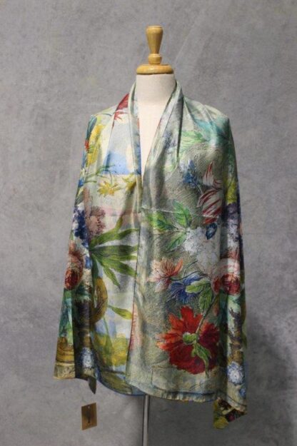 Reversible Artwork Satin Scarf (Two artworks each item) - Image 13