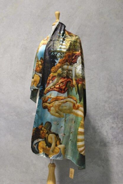 Reversible Artwork Satin Scarf (Two artworks each item)
