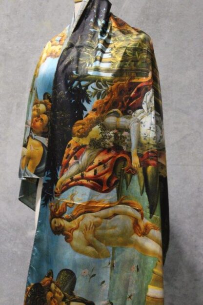 Reversible Artwork Satin Scarf (Two artworks each item) - Image 15