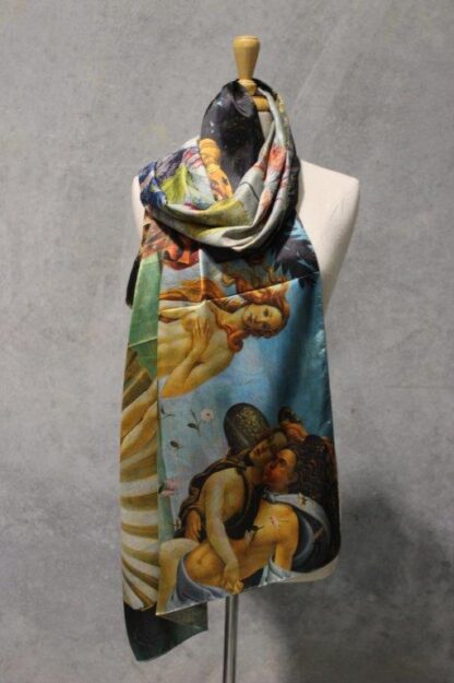 Reversible Artwork Satin Scarf (Two artworks each item) - Image 16