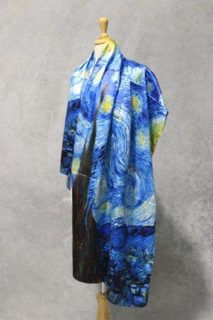 Reversible Artwork Satin Scarf (Two artworks each item) - Image 18