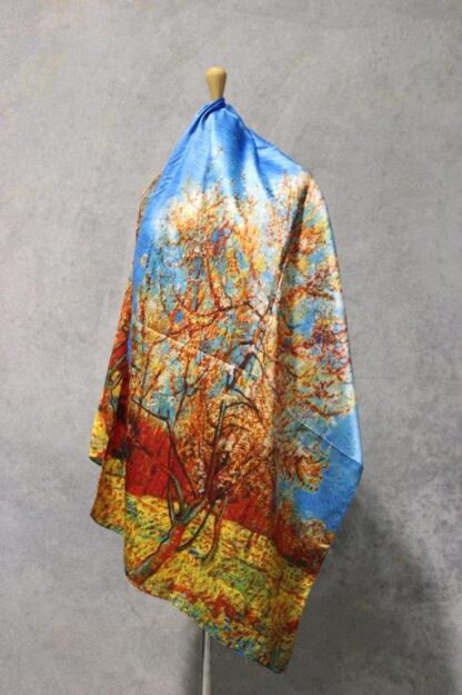 Reversible Artwork Satin Scarf (Two artworks each item) - Image 6