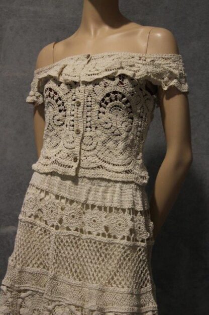 Crochet Lace Midi Skirt - Image 5
