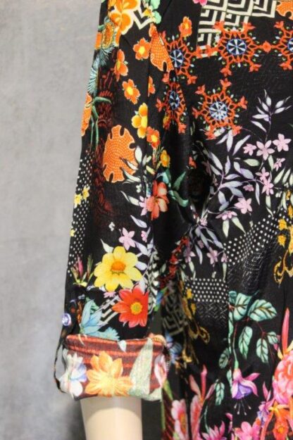 Artsilk Button Thru Shirt w Collar (Long) IN 2 LOVELY PRINTS - Image 11