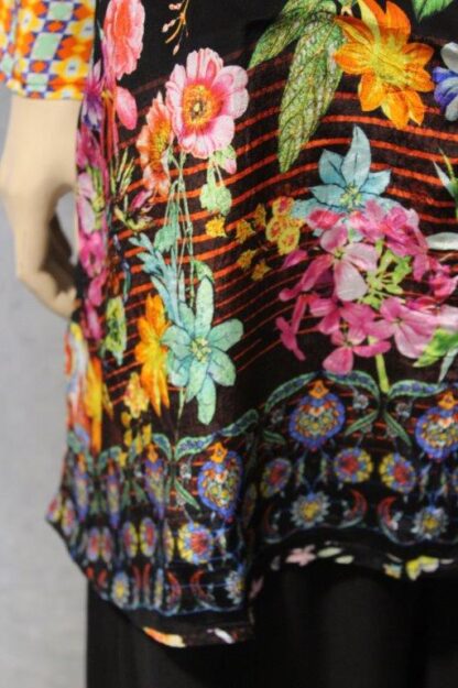 Artsilk Button Thru Shirt w Collar (Long) IN 2 LOVELY PRINTS - Image 8