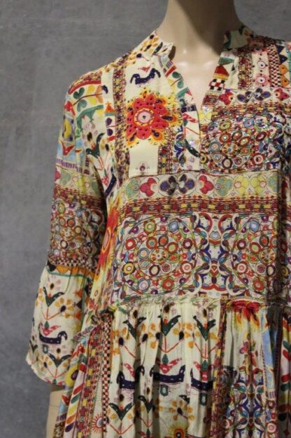 ARTSILK Pull on Smock Dress - Rajistan Embroidery Collage - Image 5
