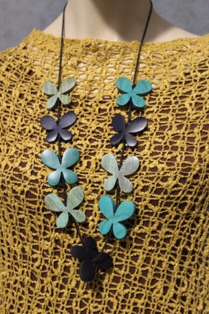 Butterfly Wood Necklace NEW COLOURS! - Image 2