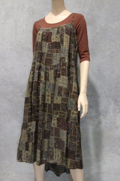 Strappy Cottage Crepe Tier Dress w Pockets - Image 11