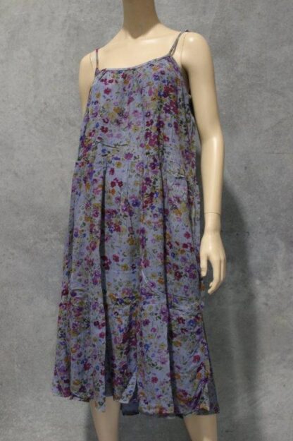 Strappy Cottage Crepe Tier Dress w Pockets