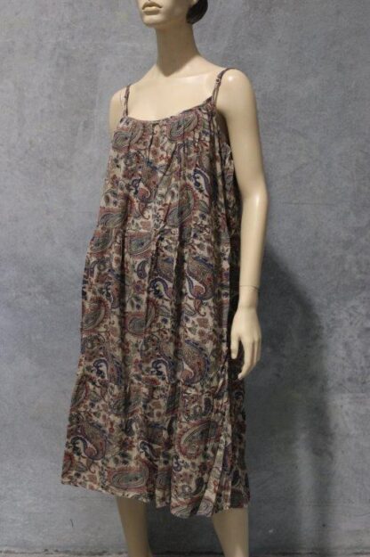 Strappy Cottage Crepe Tier Dress w Pockets - Image 5