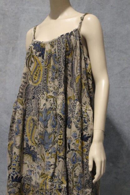 Strappy Cottage Crepe Tier Dress w Pockets - Image 3