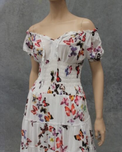 Butterfly Print Gypsy Dress - Image 2