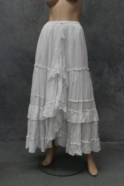 Iberia Ruffled Cotton Skirt - Image 13
