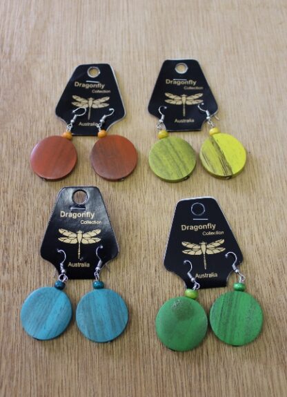 Circle Wood Earring