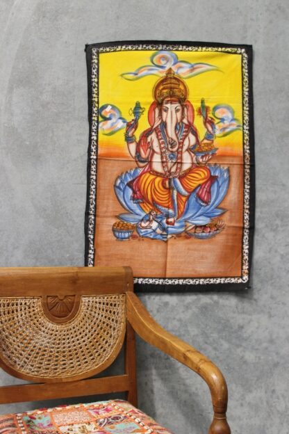 Fabric Painted Gods Poster GANESH