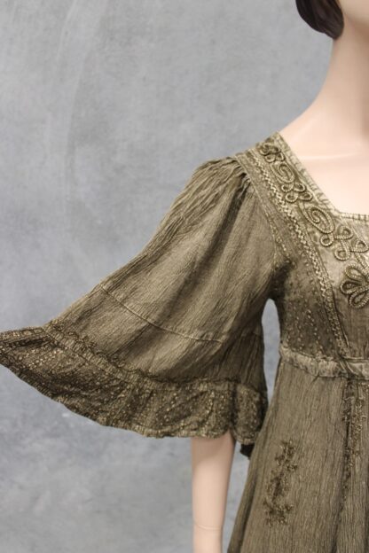 Acid Wash Angel Sleeve Dress - Image 17
