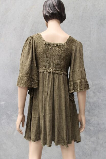 Acid Wash Angel Sleeve Dress - Image 18