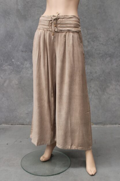 WIDE LEG Pleat Waist Band Pant BACK IN 3 COLS!