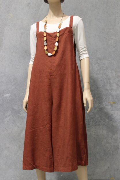 Linen Mix Wide Leg  Jumpsuit BLACK BACK SOON! - Image 26