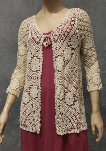 Crochet Ornate Lace Cardi - Image 10