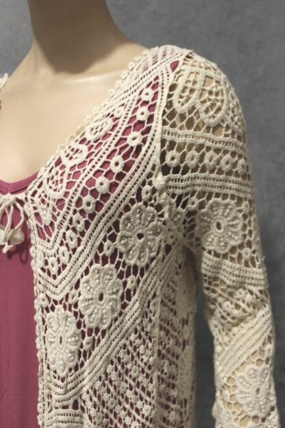 Crochet Ornate Lace Cardi - Image 8