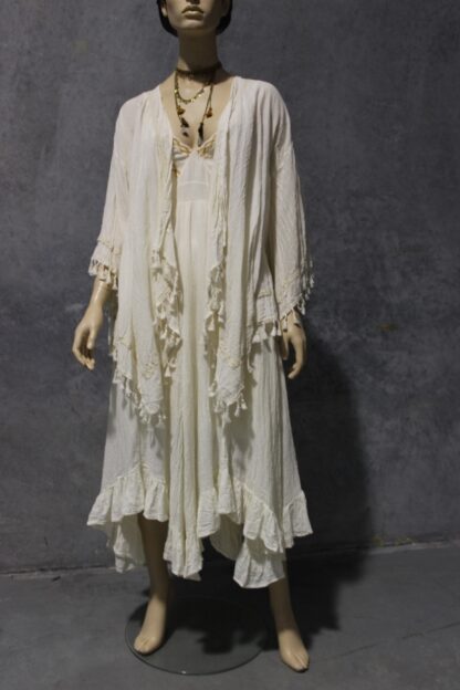 Calico Lace Bust Midi Dress - Image 11