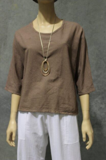 Dolman Sleeve Plain Cotton Top - Image 9