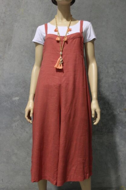 Linen Mix Wide Leg  Jumpsuit BLACK BACK SOON! - Image 13