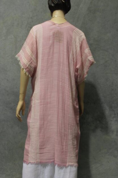 Stripe Veil Tie Up Beach Throw - Image 12