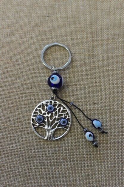 Evil Eye Tree Of Life Keyring