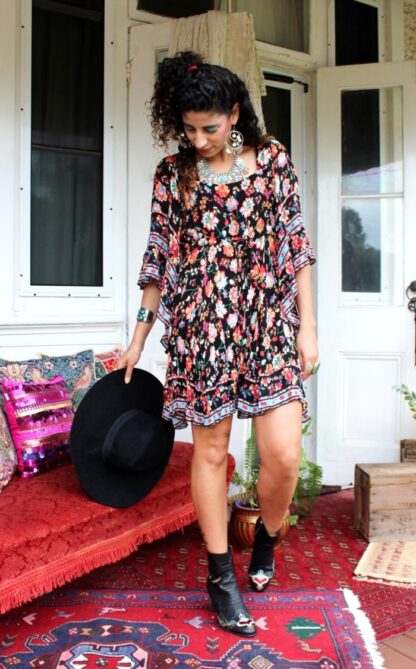 Rayon Crepe Angel Sleeve Dress FLORAL $22.50 - Image 8
