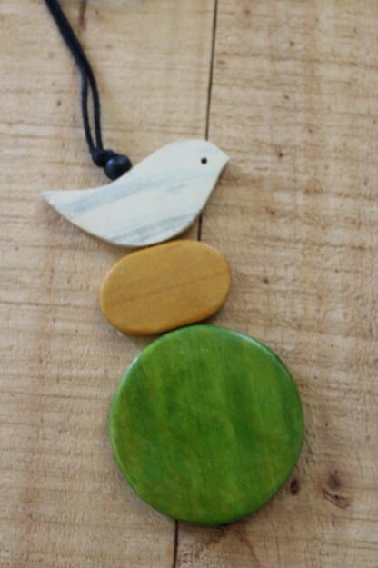 Bird Disc Pendant Necklace - Image 4