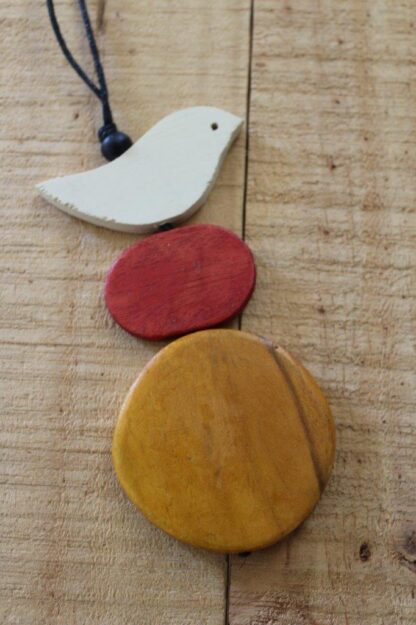 Bird Disc Pendant Necklace - Image 3