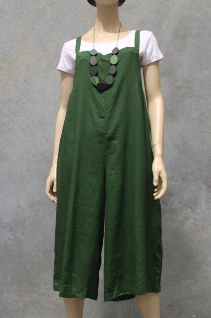 Linen Mix Wide Leg  Jumpsuit BLACK BACK SOON! - Image 9