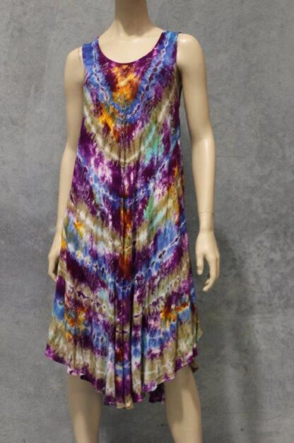 Tie Dye Umbrella Dress - Sleeveless - Image 7