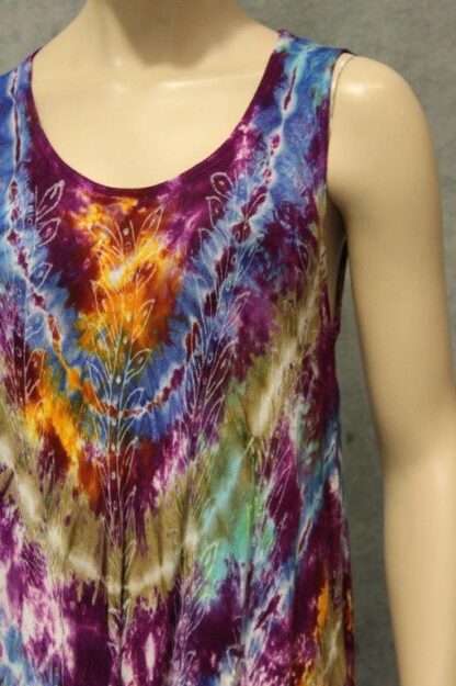 Tie Dye Umbrella Dress - Sleeveless - Image 8