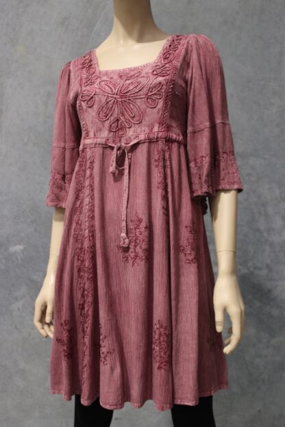 Acid Wash Angel Sleeve Dress - Image 14