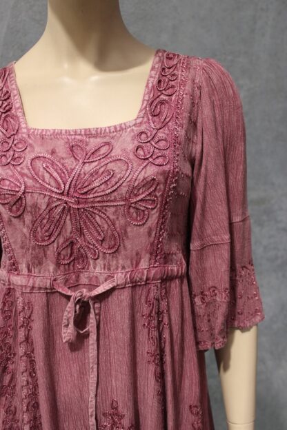 Acid Wash Angel Sleeve Dress - Image 13