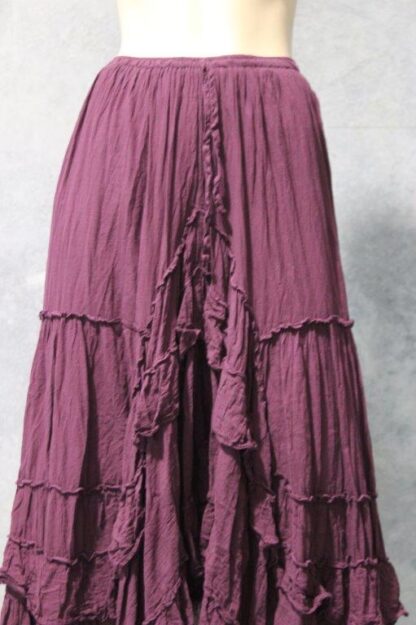 Iberia Ruffled Cotton Skirt - Image 10